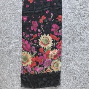 Talbots rayon scarf. 15 x 60. Oblong